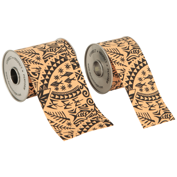 Dynamic Tape 5x5 Beige/Black Tattoo - 6 Roll Box