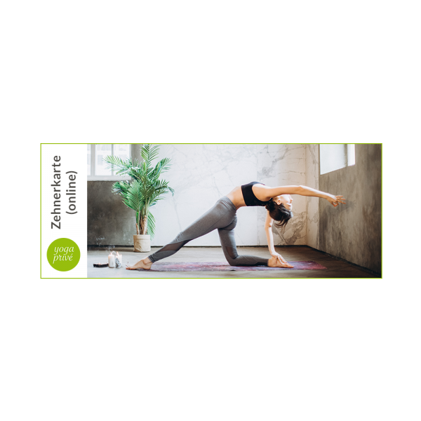 Gutschein Yogaklasse (online) - Zehnerkarte